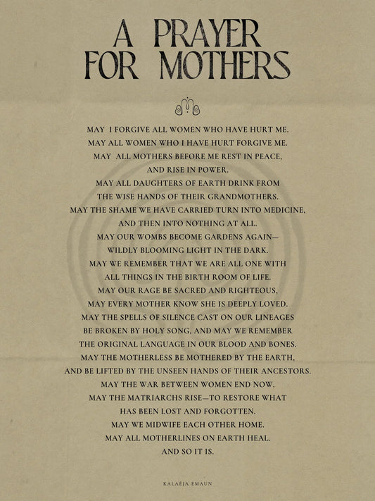 ‘A PRAYER FOR MOTHERS’ FINE ART PRINT
